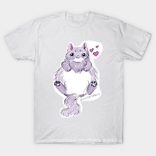 FLOOF TUM T-Shirt by DinoCatDraws